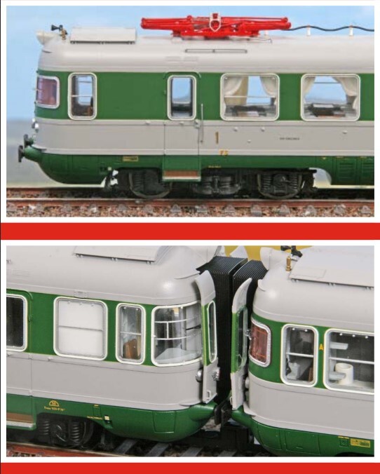 ACME 70035 HO Scale Set Electromotive FS Ale 601 “Rapido D’Italia” 4 Pz. Ep. IV