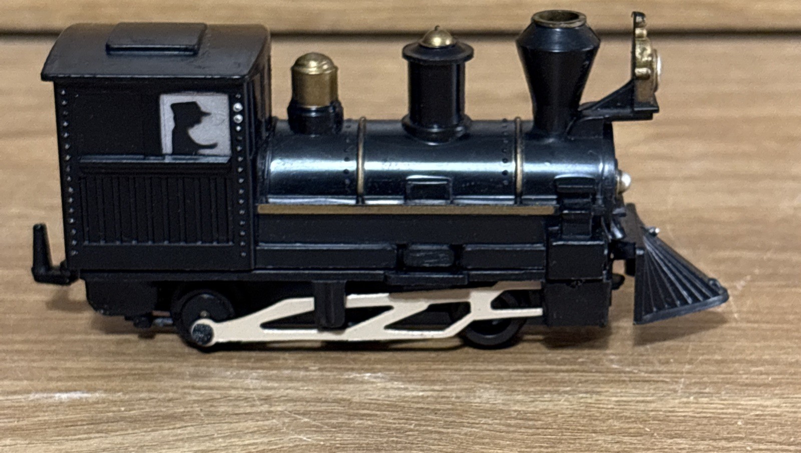 Vintage Locomotive Train Scale Model Toy Black Made in Hong Kong Untested