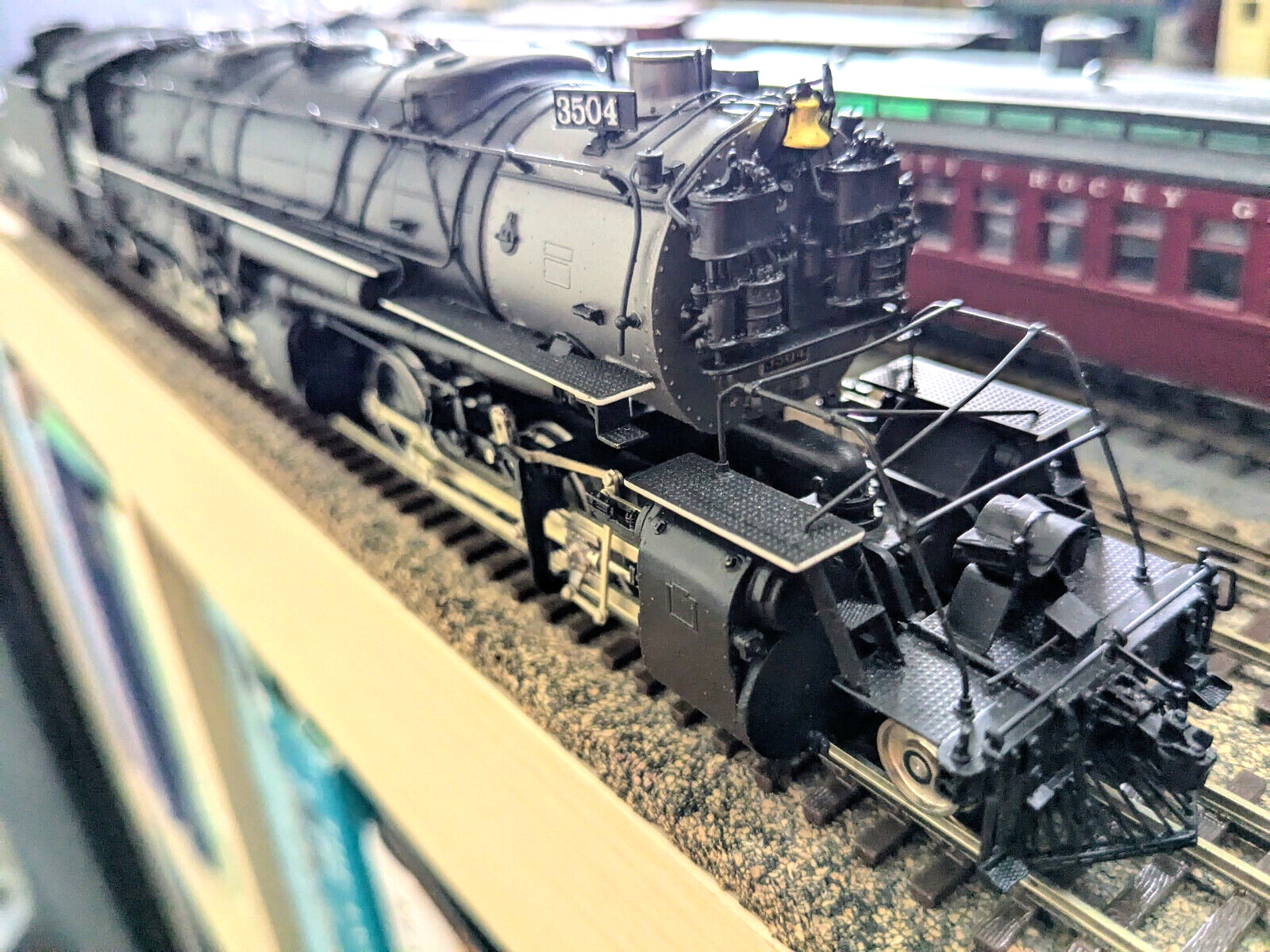 *1 OF 20! W&R BRASS D&RGW L-107 2-8-8-2 W/ EXHAUST STEAM INJECTOR HO *RUNS G@@D!
