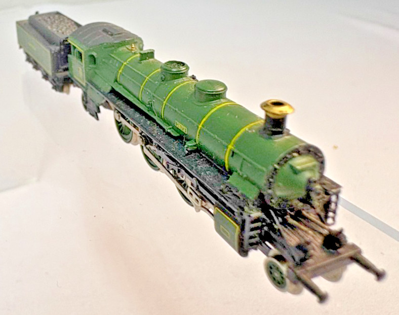 Z Scale Marklin Mini-Club 8102 K.Bay.Sts.B Bavarian S3/6 4-6-2 Loco & Passenger
