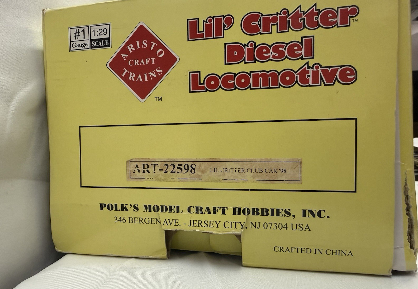 Aristo-Craft ART-22598 1998 Club Track Maintenance Lil’ Critter Engine G Scale