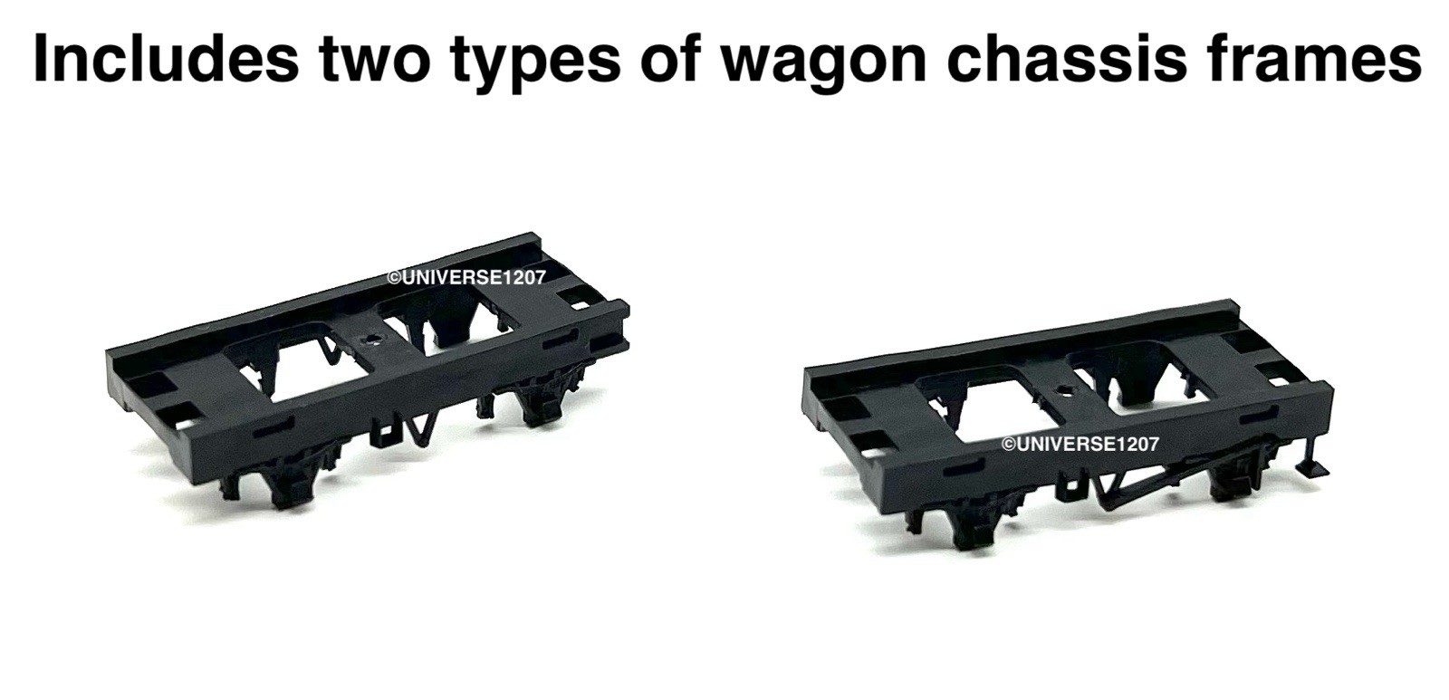 N/HOn30/HOe/009 TGW 9 mm Gauge Wagon Power Drive Chassis w/Frames 20mm/5.6mm H0e