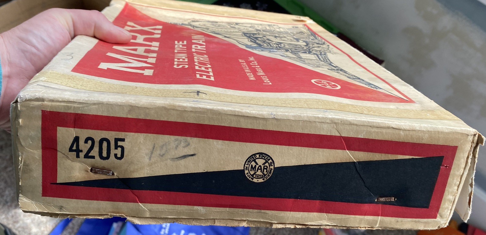Vintage Marx Train Set Model 4205 in Great Shape with Box No Track