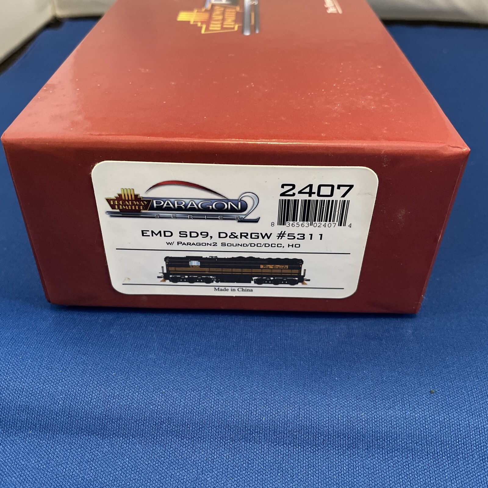 Broadway Limited 2407 Paragon 2 Series EMD SD9, D&RGW #5311 W/ Sound/DC/DCC HO