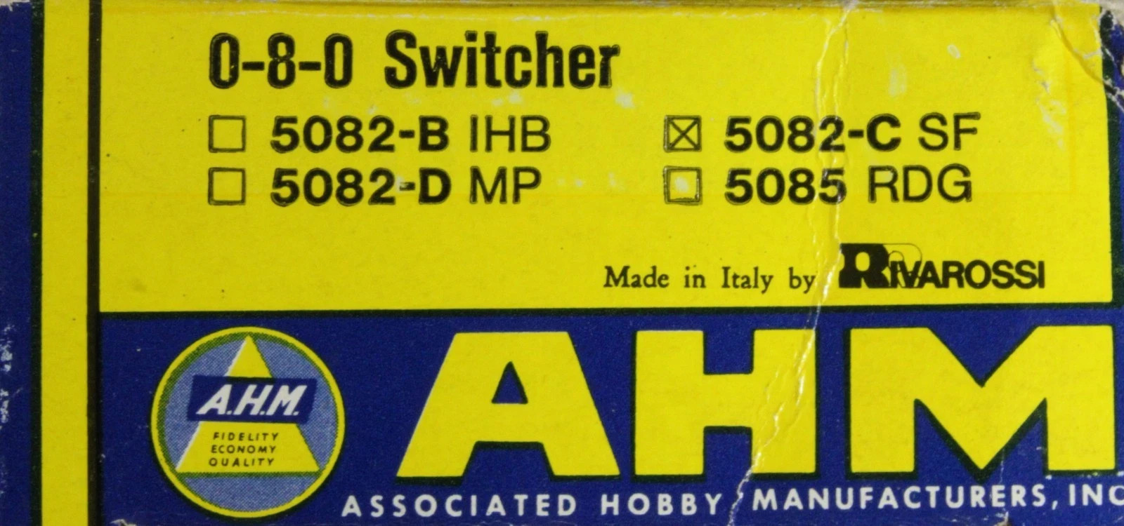 HO Scale – AHM 5082-c Santa Fe 0-8-0 Steam Switcher Engine #102 Great Runner