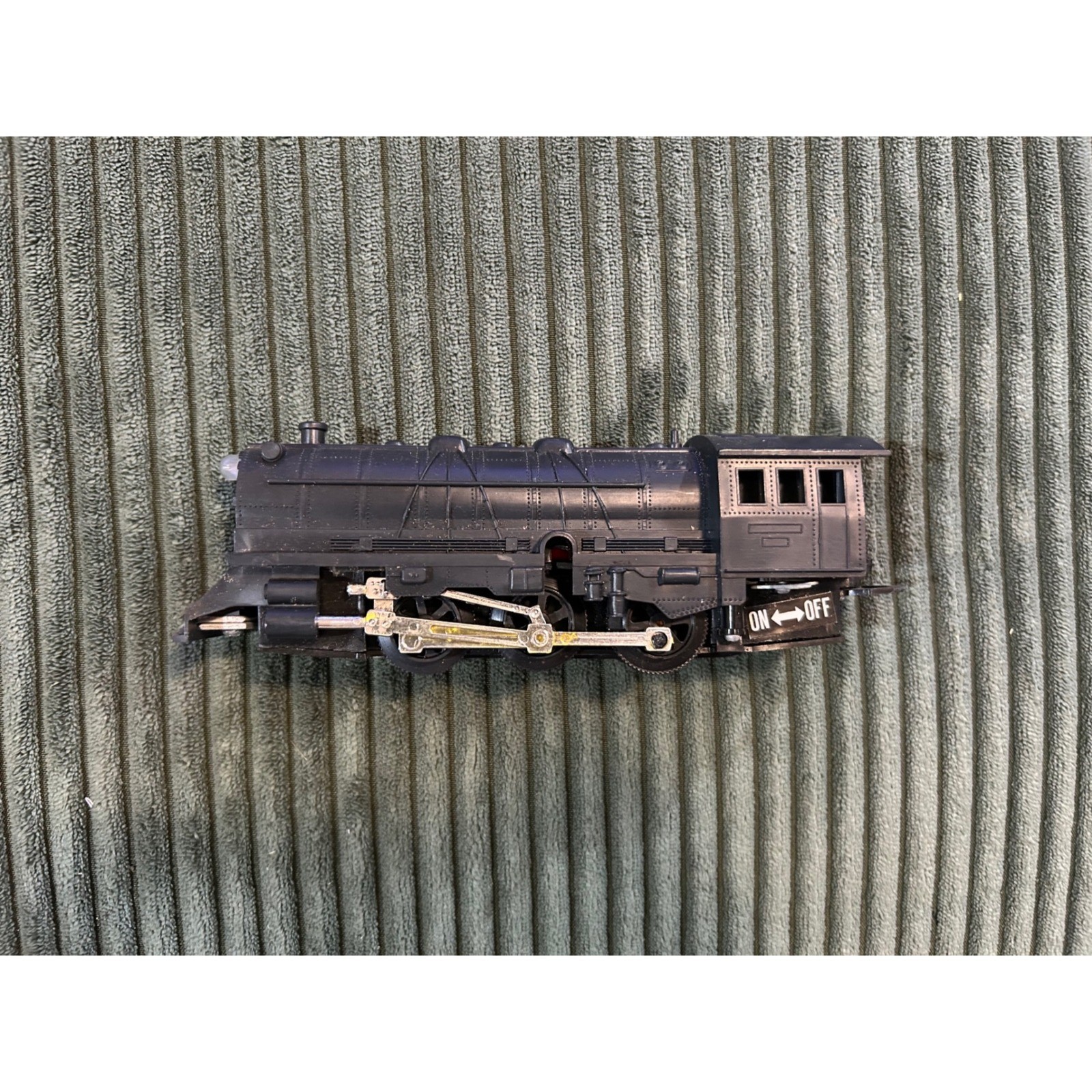 Vintage Burnett Industries Inc. Black Steam Locomotive Toy Train Made in Japan
