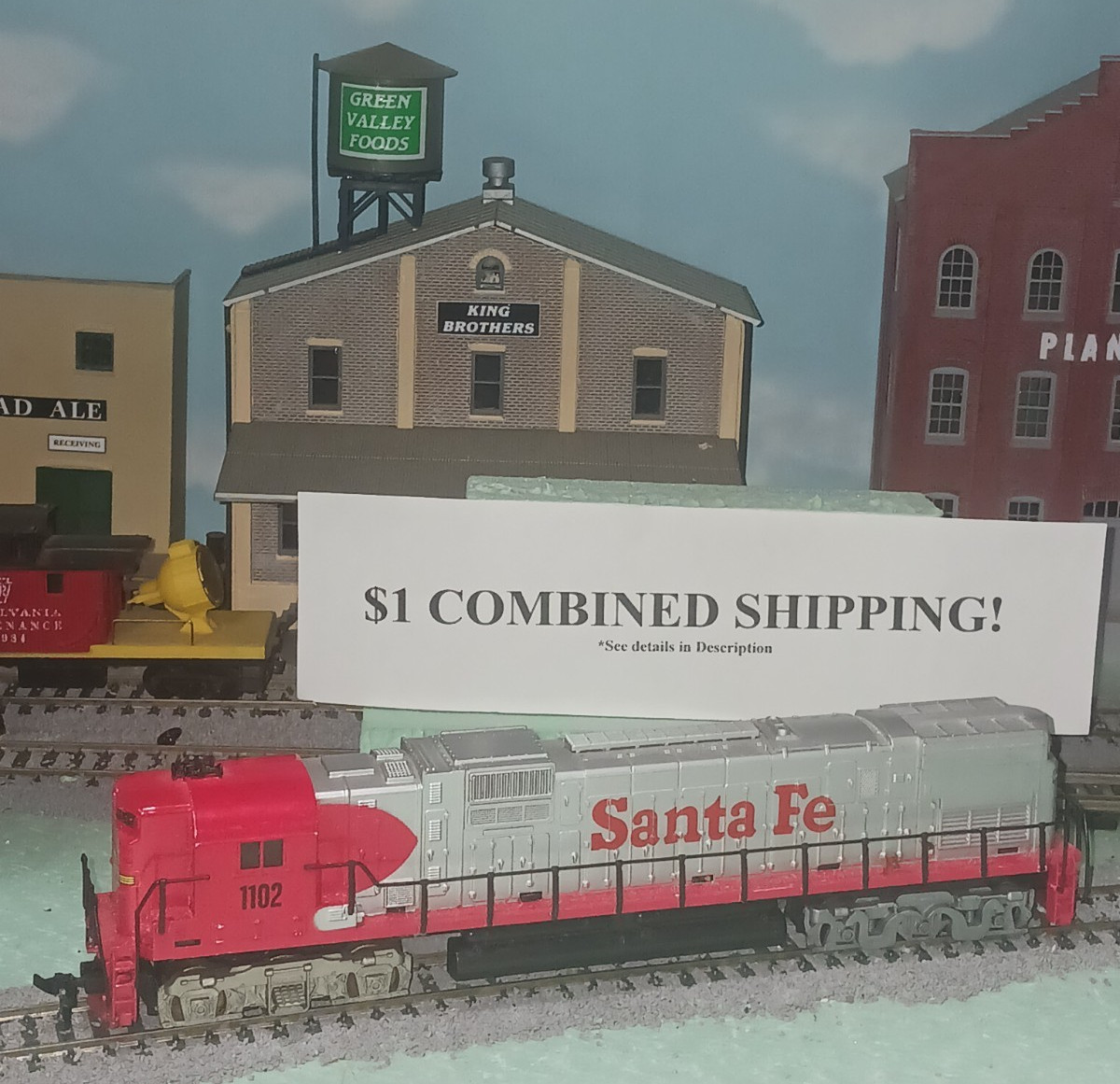 HO SCALE POWERED ALCO 630 DIESEL LOCOMOTIVE;SANTA FE Hu0715-4