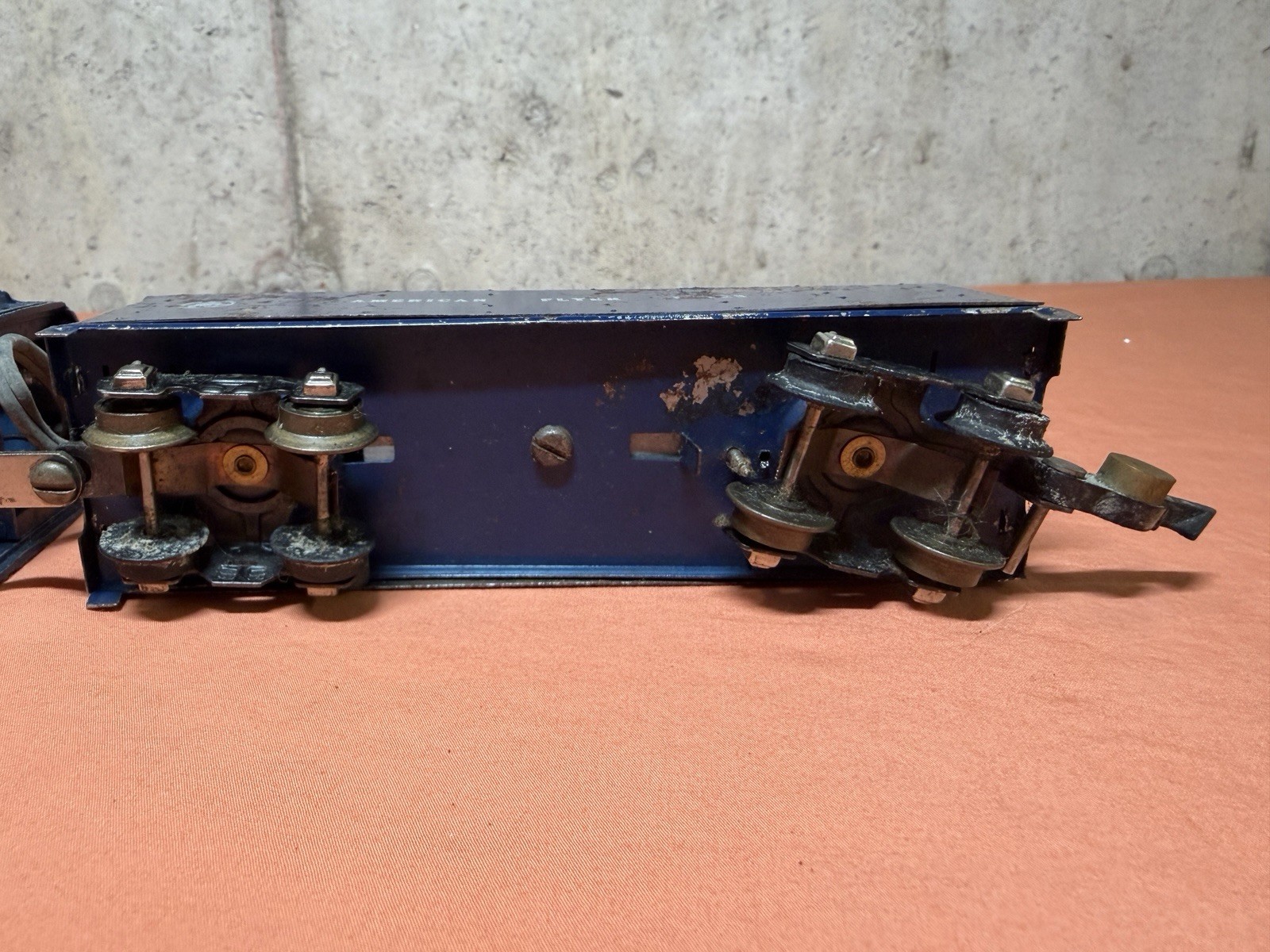 American Flyer S Gauge 350 Royal Blue 4-6-4 Steam Locomotive w/ Tender AC