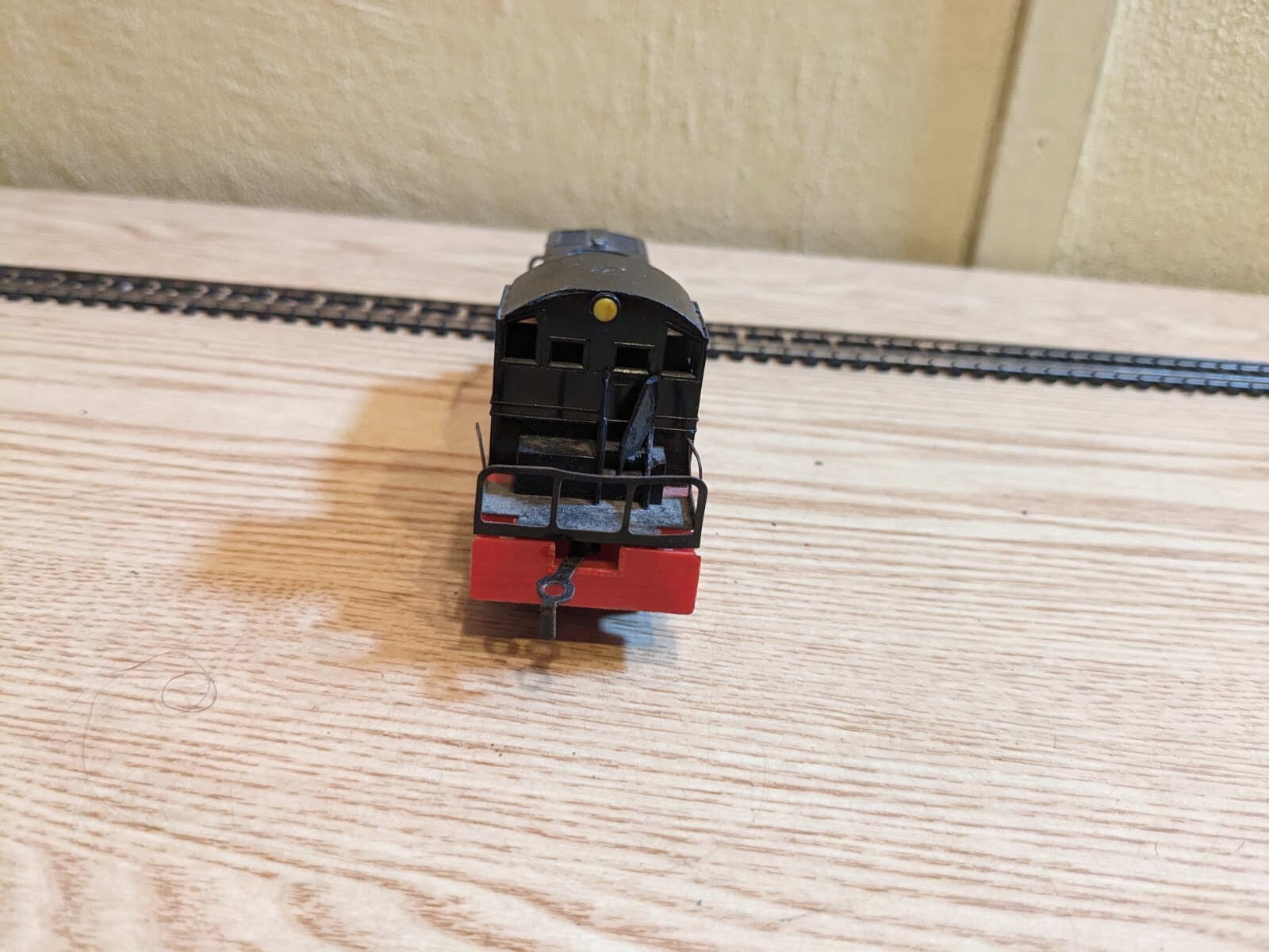 Made in Western Germany Black and Red Diesel Locomotive – HO Scale