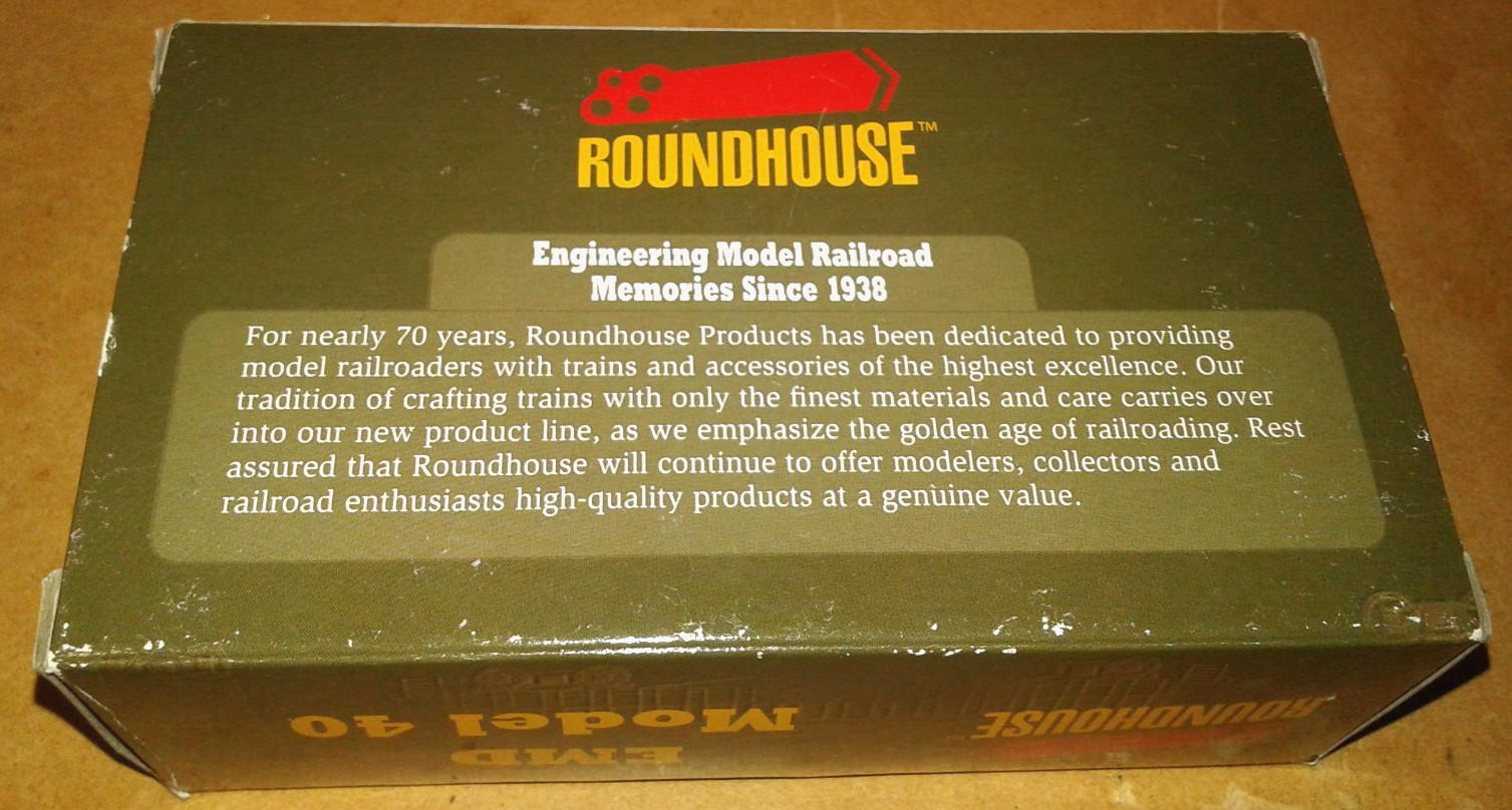 HO SCALE ATHEARN ROUNDHOUSE EMD MODEL 40 RIO GRANDE D&RGW #55 84103 NEEDS WORK