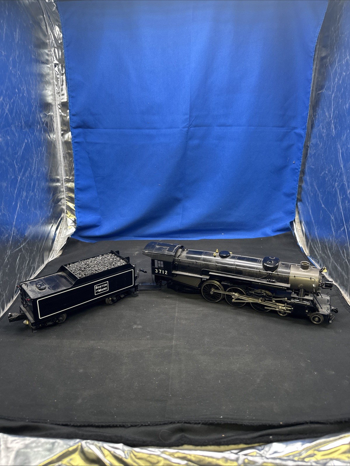 WILLIAMS BRASS O SCALE BOSTON AND MAINE 4-6-2 STEAM LOCOMOTIVE LOT 2680