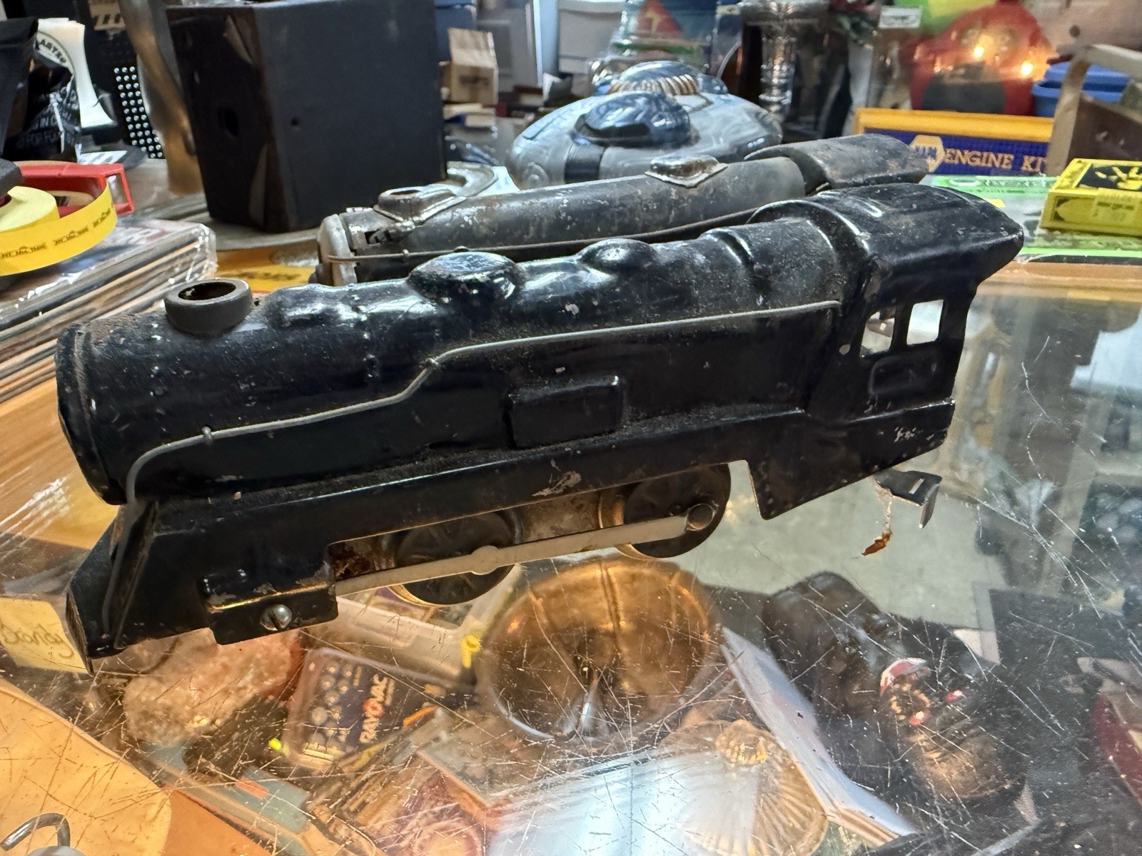 2x 1950’s 1940s Marx Black Locomotive O Gauge – Vintage Engine Train