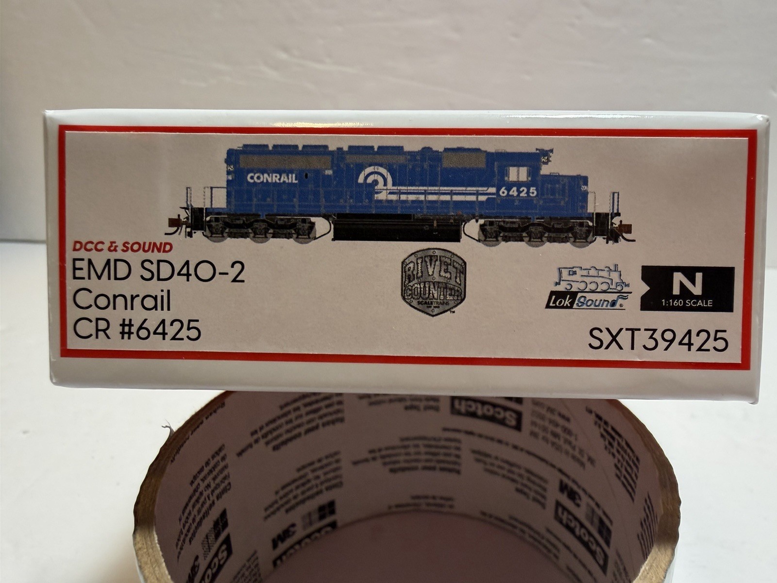 n scale scaletrains rivet counter Conrail SD40-2 #6425 DCC AND SOUND