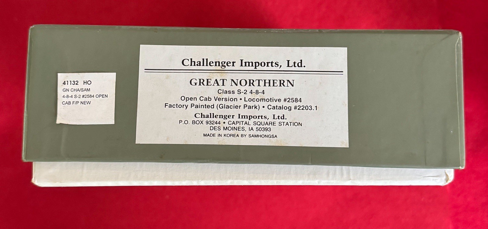 Challenger Imports 2203.1 Great Northern S-2 4-8-4 Brass Steam Loco, HO Scale