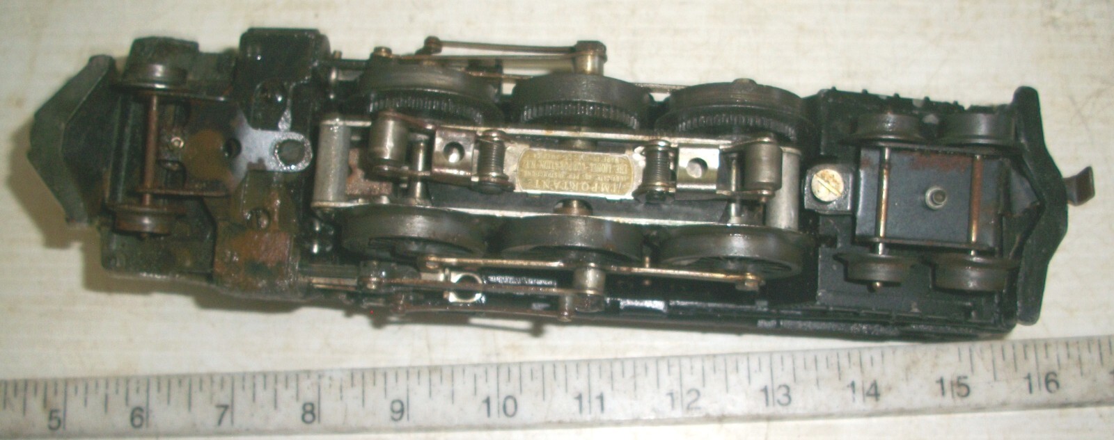 Vintage 1950 Lionel 2-6-4 2035 Die-Cast Heavy Metal Locomotive w/Smoke & Whistle