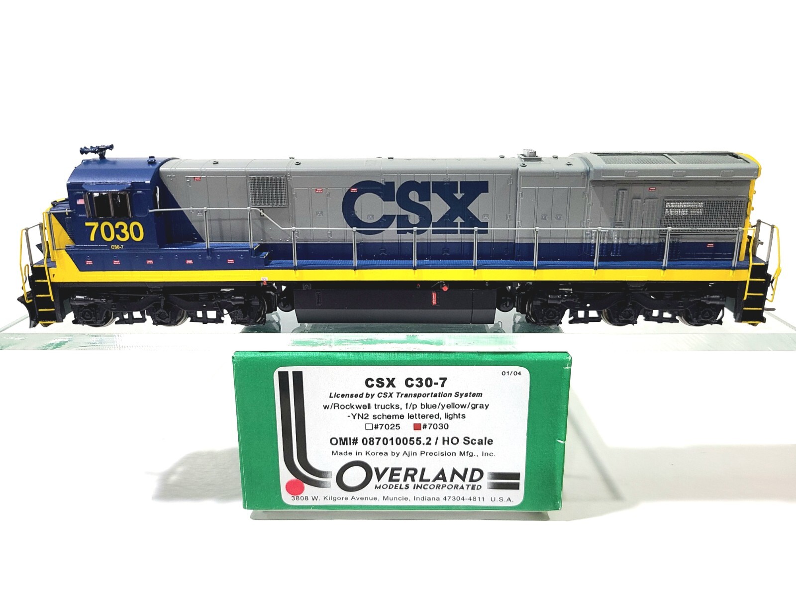 Overland OMI CSX GE C30-7 CSX Transportation #7030 HO Brass Model #087010055.2