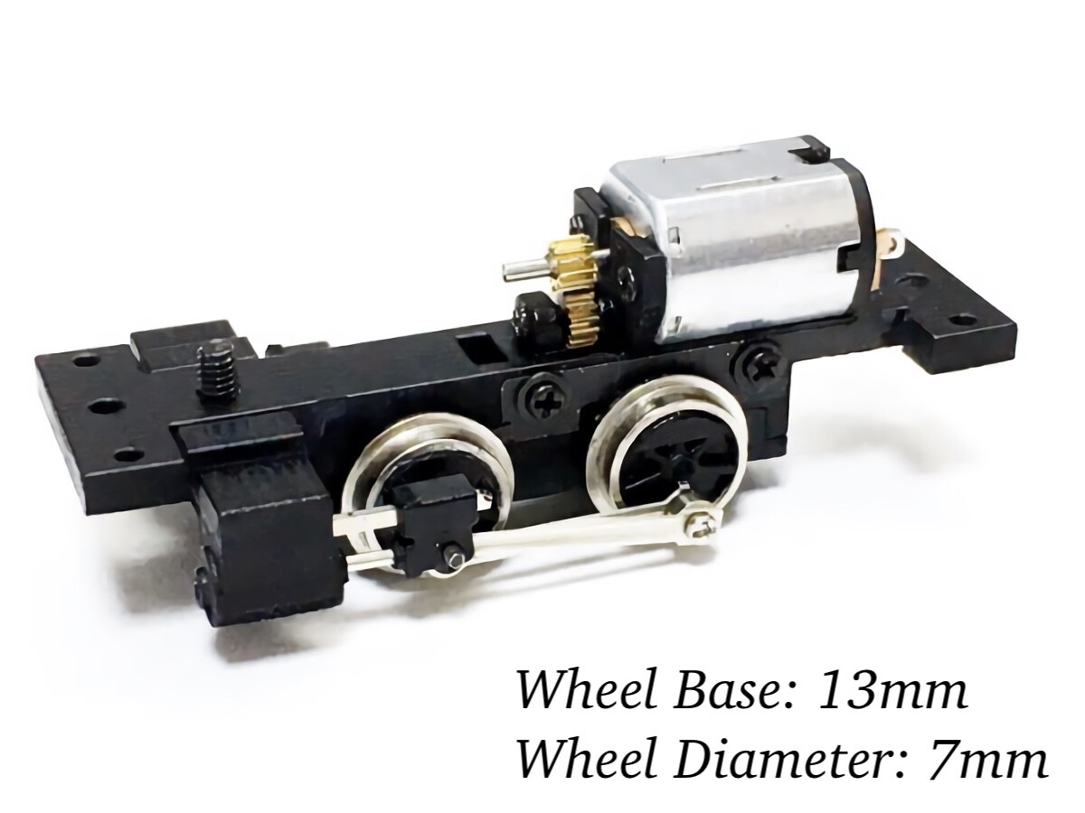 N/HOn30/HOe/009 0-4-0 Steam Locomotive Power Drive Chassis 13mm/7mm H0e Engine