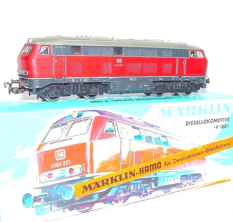 Marklin HAMO DC HO German DB BR 216 Medium DIESEL LOCOMOTIVE NMIB`70 Nice!