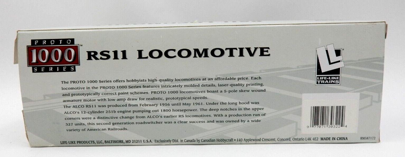 LIFE-LIKE PROTO 1000 ALCO RS11 NEW HAVEN RAILROAD NO.1405 LOCOMOTIVE ~ TESTED