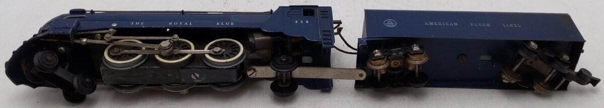 American Flyer 350 Vintage S B&O The Royal Blue 4-6-2 Diecast Steam Locomotive