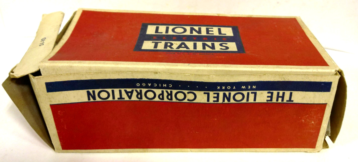 LIONEL EMPTY ORIGINAL BOX FOR 51 NAVY SWITCHER UNIT – STRAIGHT, SQUARE, NO TAPE