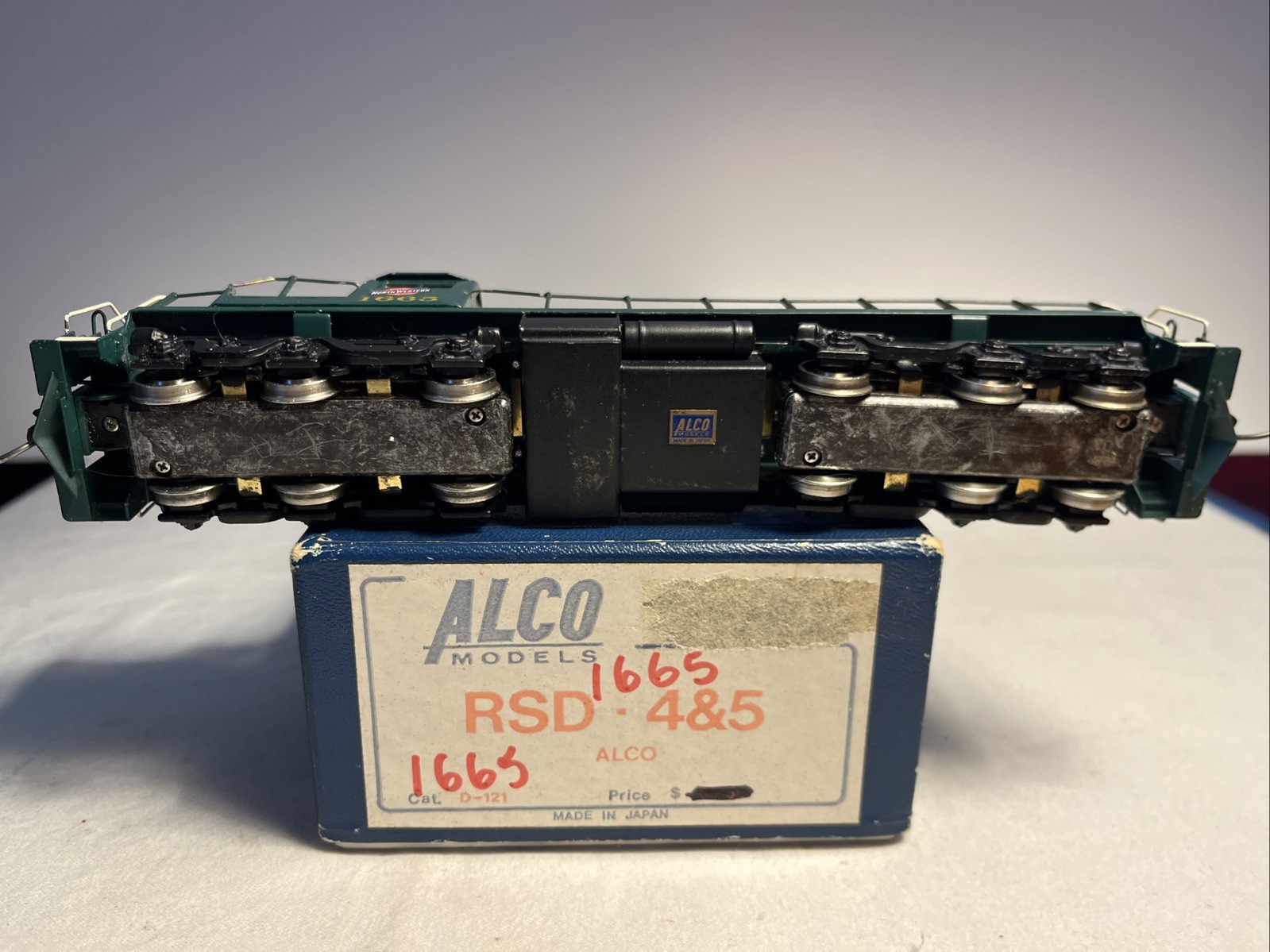 HO Scale ALCO Models Brass C&NW RSD 4&5 #1665 DC TESTED READ DESCRIPTION