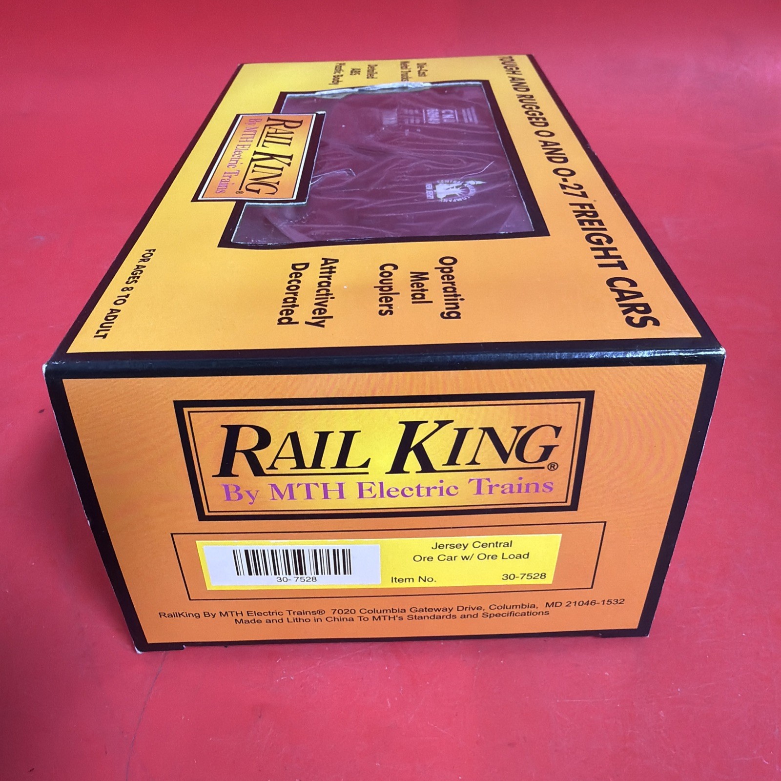 Rail King Jersey Central Ore Car with Ore Load # 60949