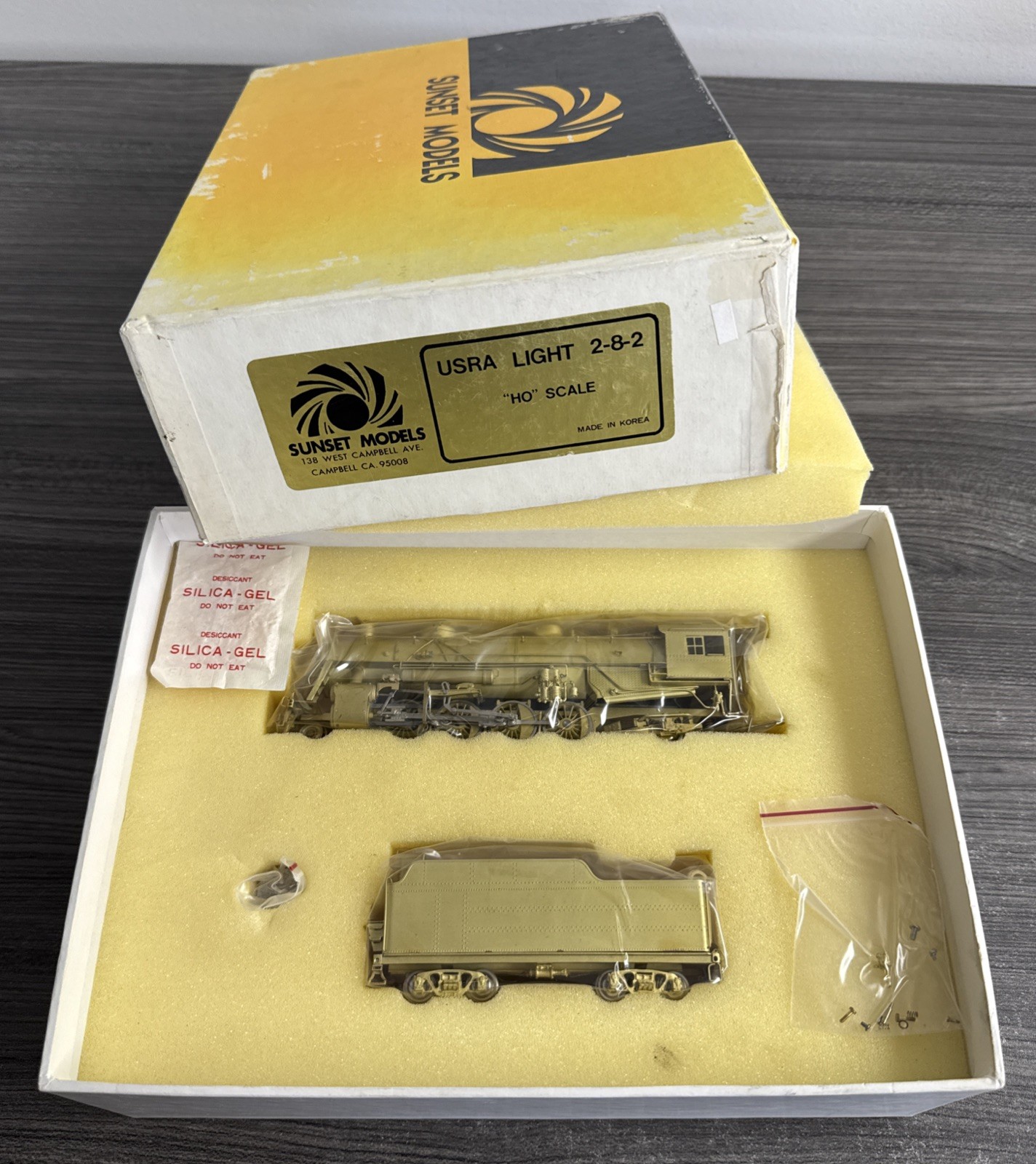 Sunset Models HO Brass Mikado USRA 2-8-2 Light – Unpainted, Tested & NIB!