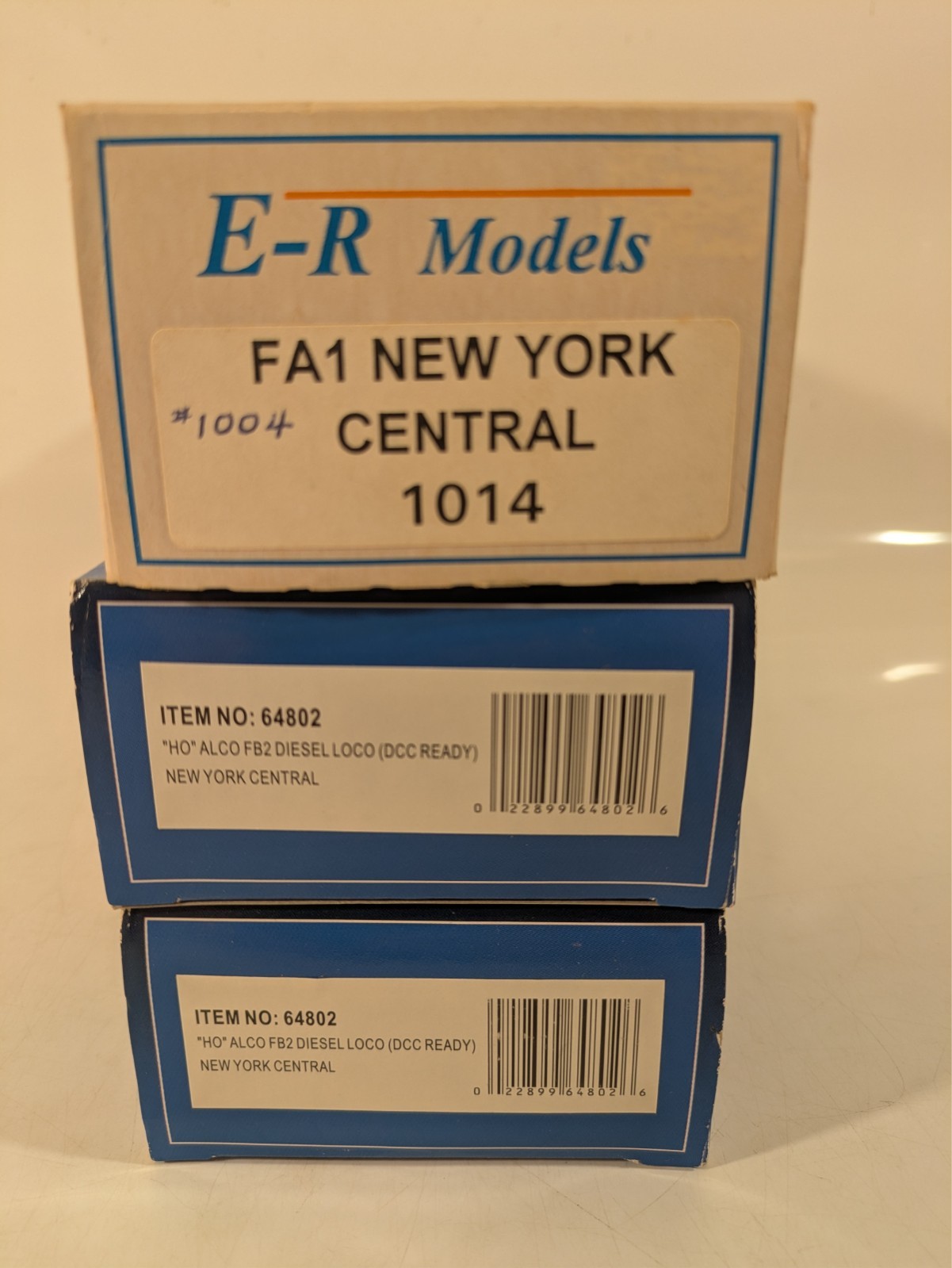 HO Alco FA1/FB2/FB2 Set (All Pwd) New York Central DC/DCC-Rdy NOS #64802/2/1014
