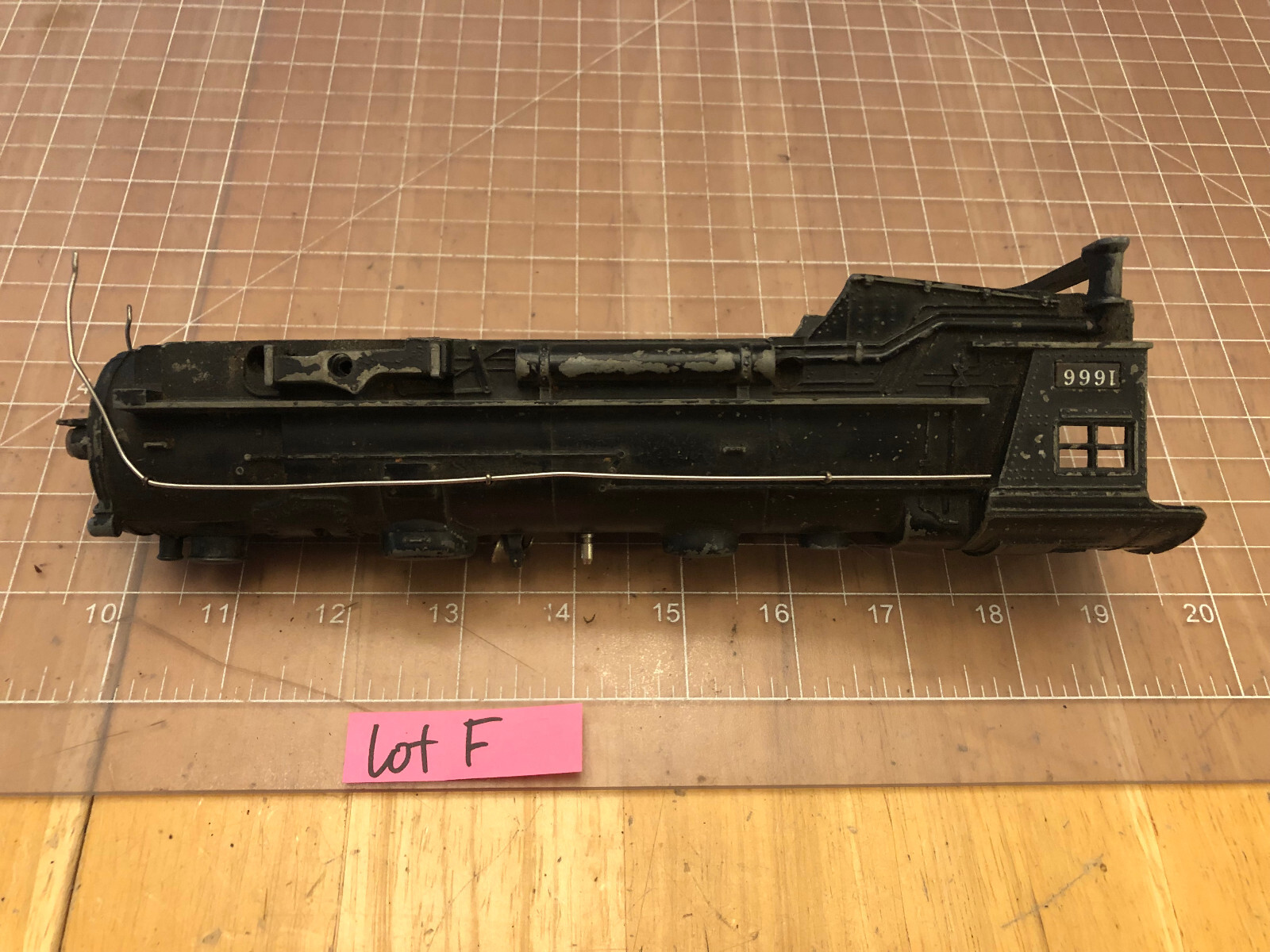 Lionel O Train Die Cast Metal 1666 Steam Locomotive Engine SHELL ONLY Part Lot F
