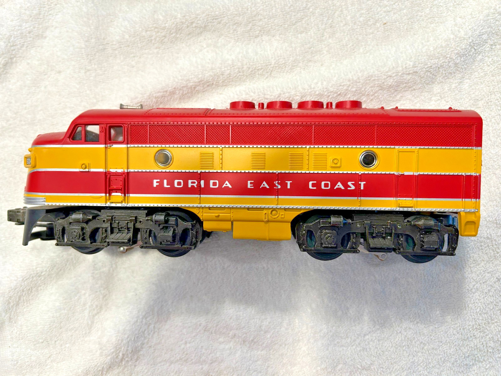 MTH RailKing O 3-Rail #RK2007L/RK2012B F3 A+B+A Diesel Set Florida East Coast