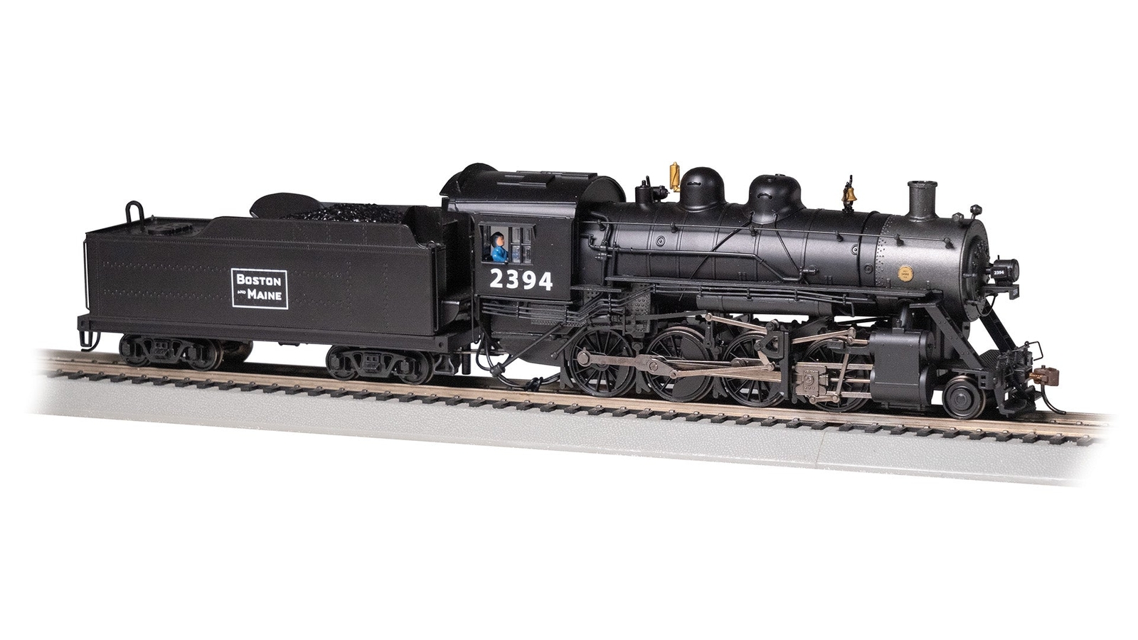 Bachmann 57907 HO Scale 2-8-0 Baldwin Steam Locomotive Boston & Maine B&M 2394 D