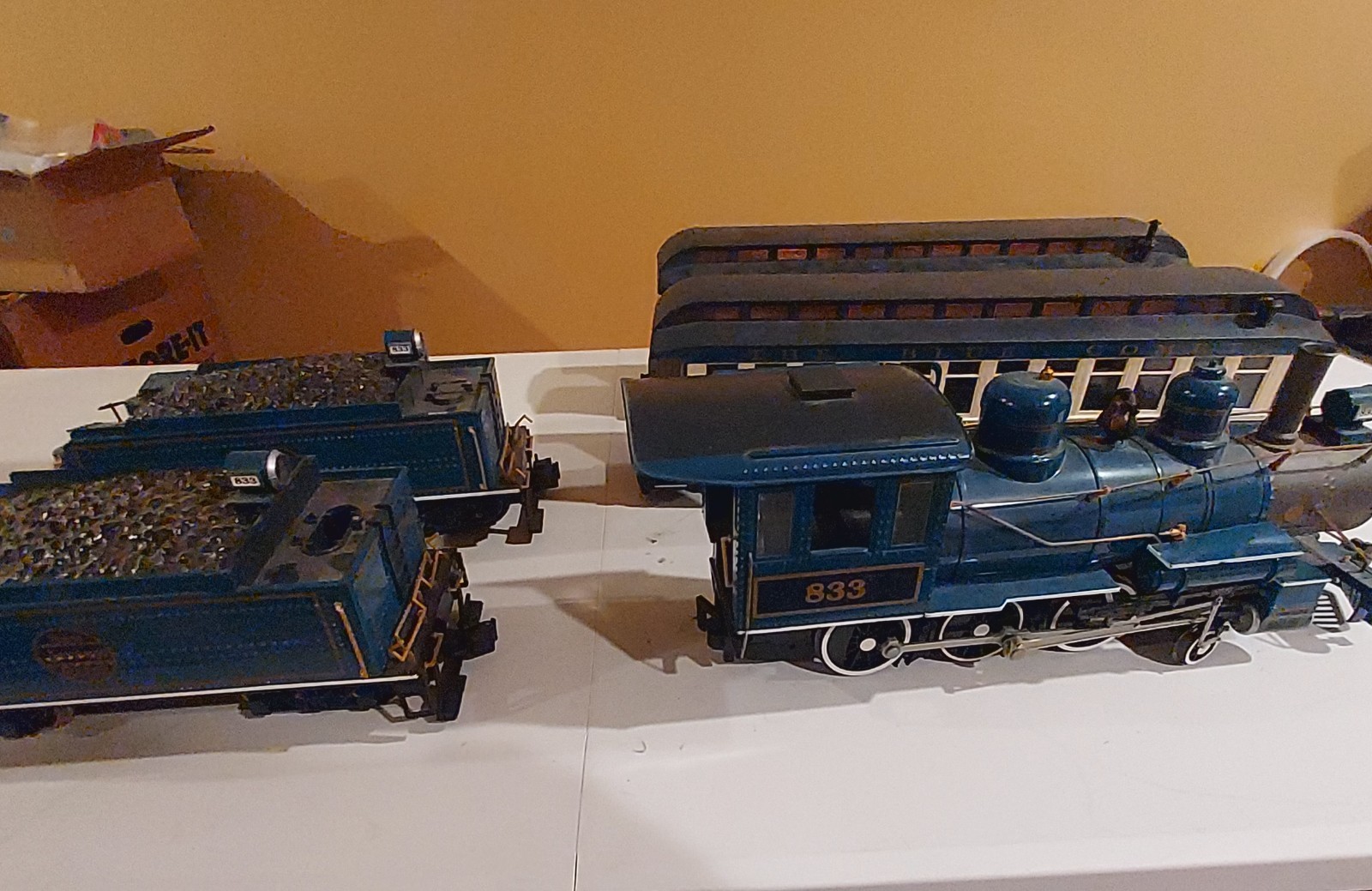 Bachman G Scale Blue Comet Train And Parts For Restoration Or Parts As Is