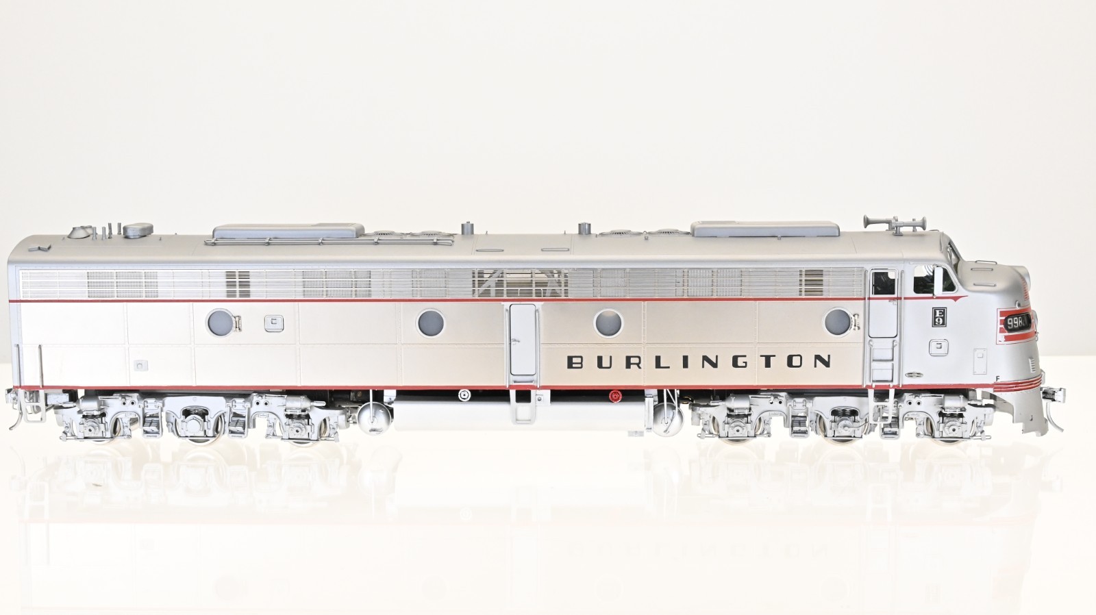 Key Imports Brass EMD E-9 A/A set Burlington CB&Q O scale