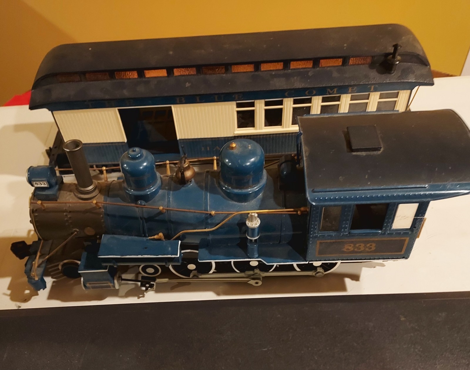 Bachman G Scale Blue Comet Train And Parts For Restoration Or Parts As Is