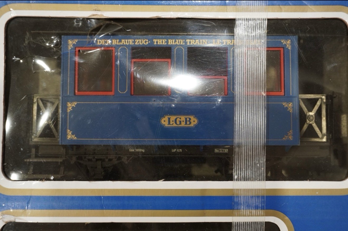 Vintage LGB G Scale The Blue Train 20301 Set West Germany Untested Great Shape