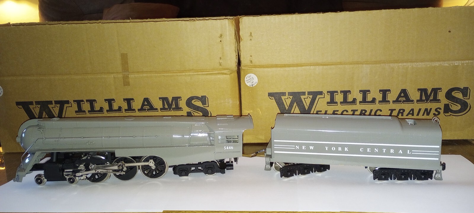 Williams 4001 O BRASS NYC DREYFUSS HUDSON 4-6-4 Steam Locomotive #5446 & Tender