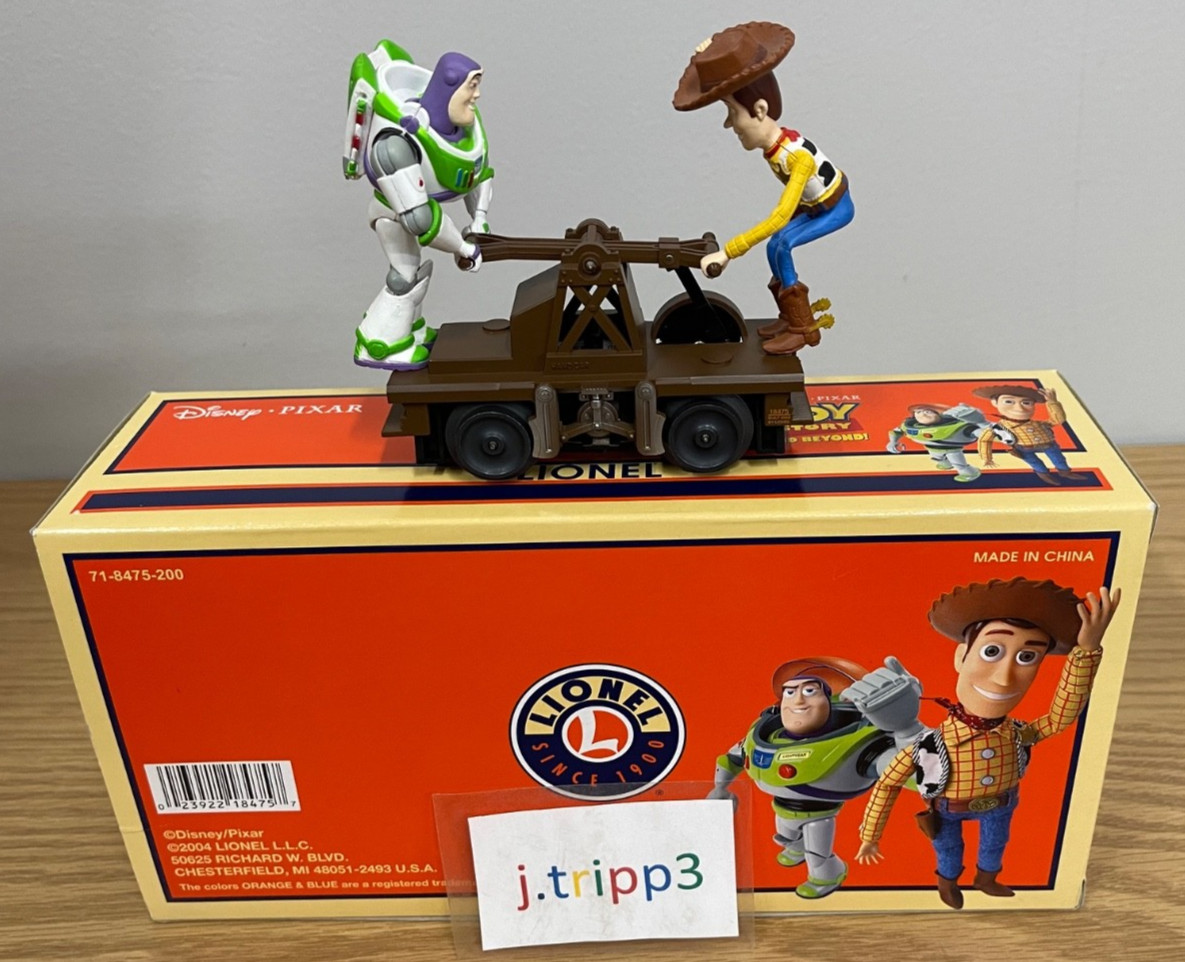 Lionel 6-18475 Disney Pixar Toy Story Handcar O Gauge Train Buzz Lightyear Woody
