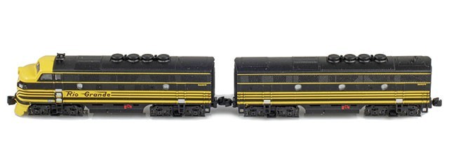 AZL 62909-2 D&RGW F3A 554A & F3B 554B F3 Phase II Locomotives Z Scale Z Gauge