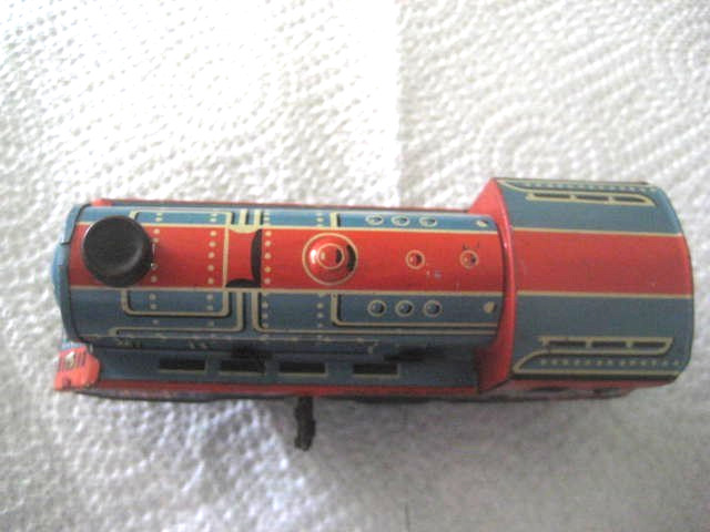 Vintage Tin Wind Up Train Engine Pluto Nice Condition 5″ West Germany Distler ?