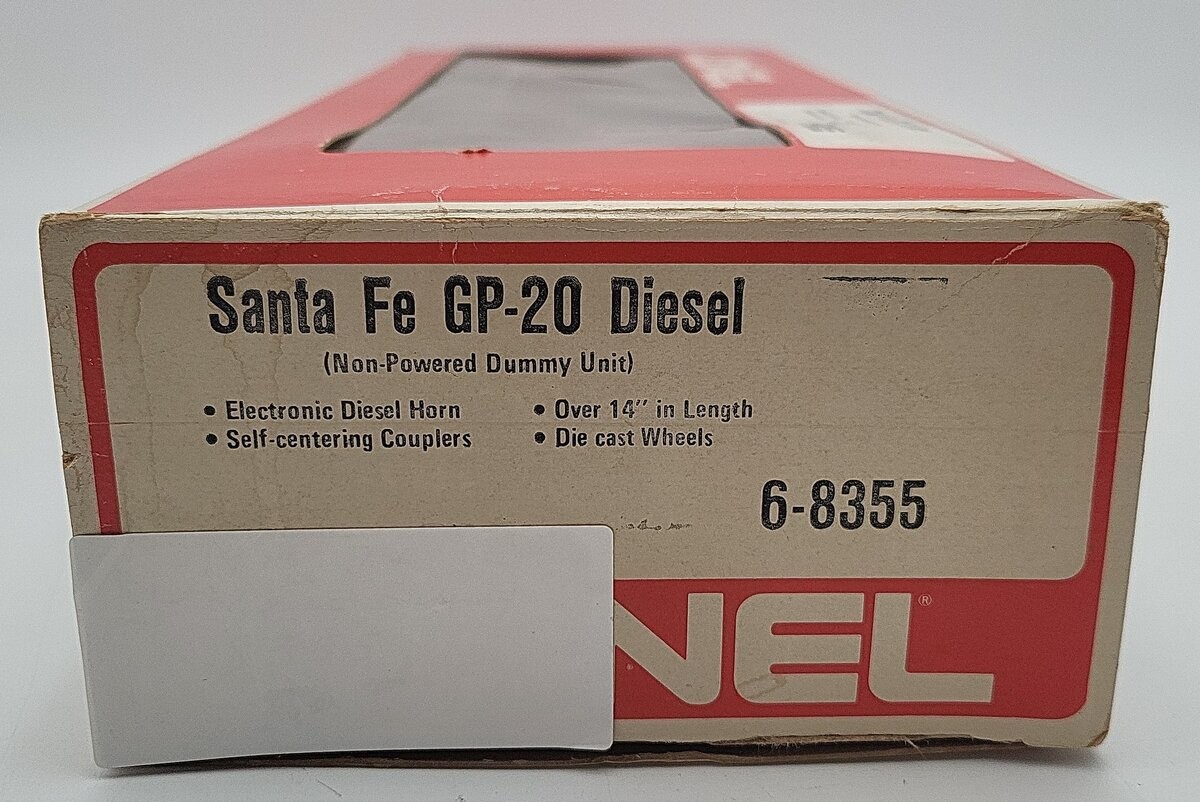 Lionel 6-8355 O Gauge Santa Fe GP-20 Non-Powered Diesel Locomotive w/Horn #8355