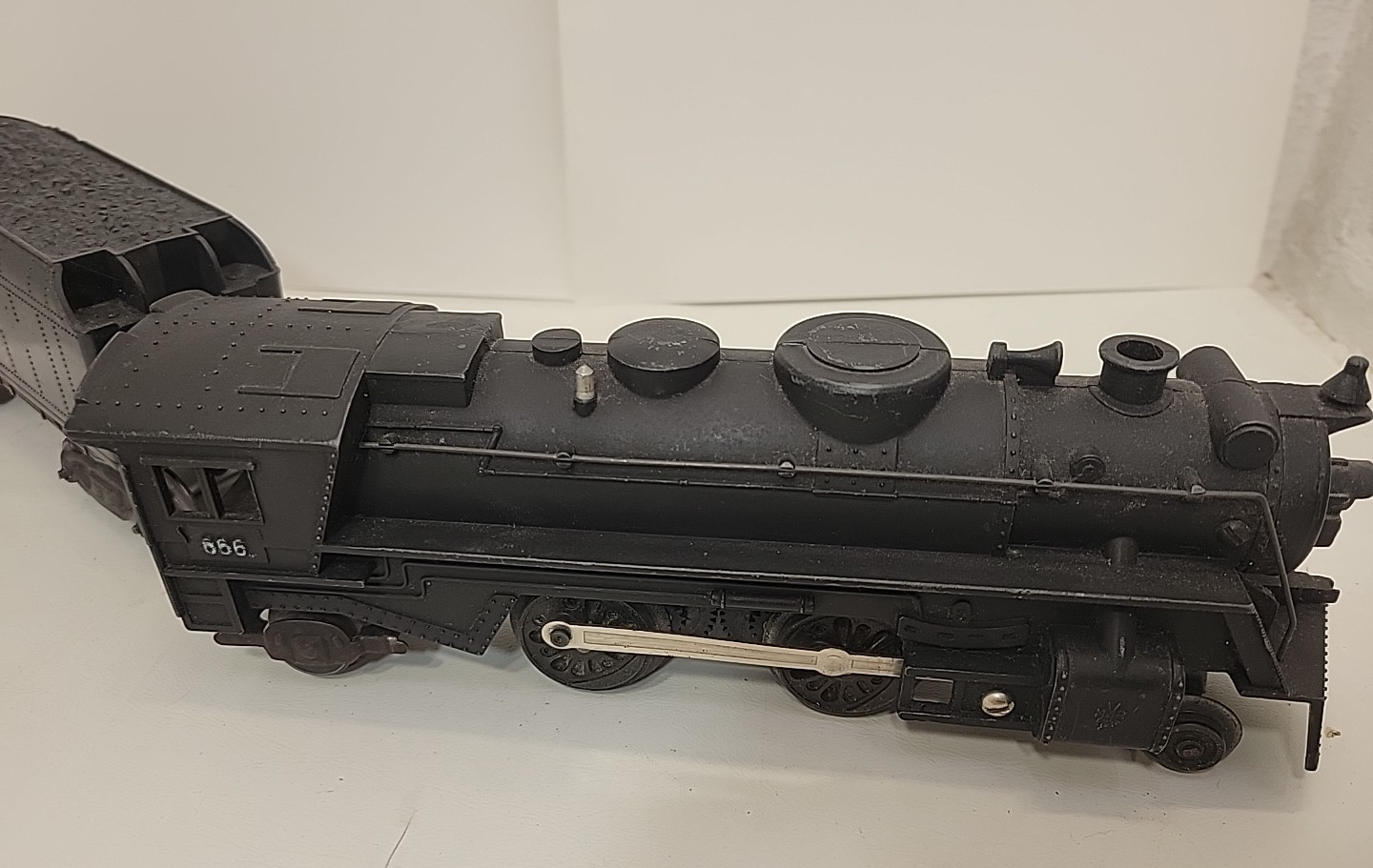 Marx #666 O Gauge die-cast VNTG STEAM ENGINE LOCOMOTIVE & TENDER, 1950s READ!