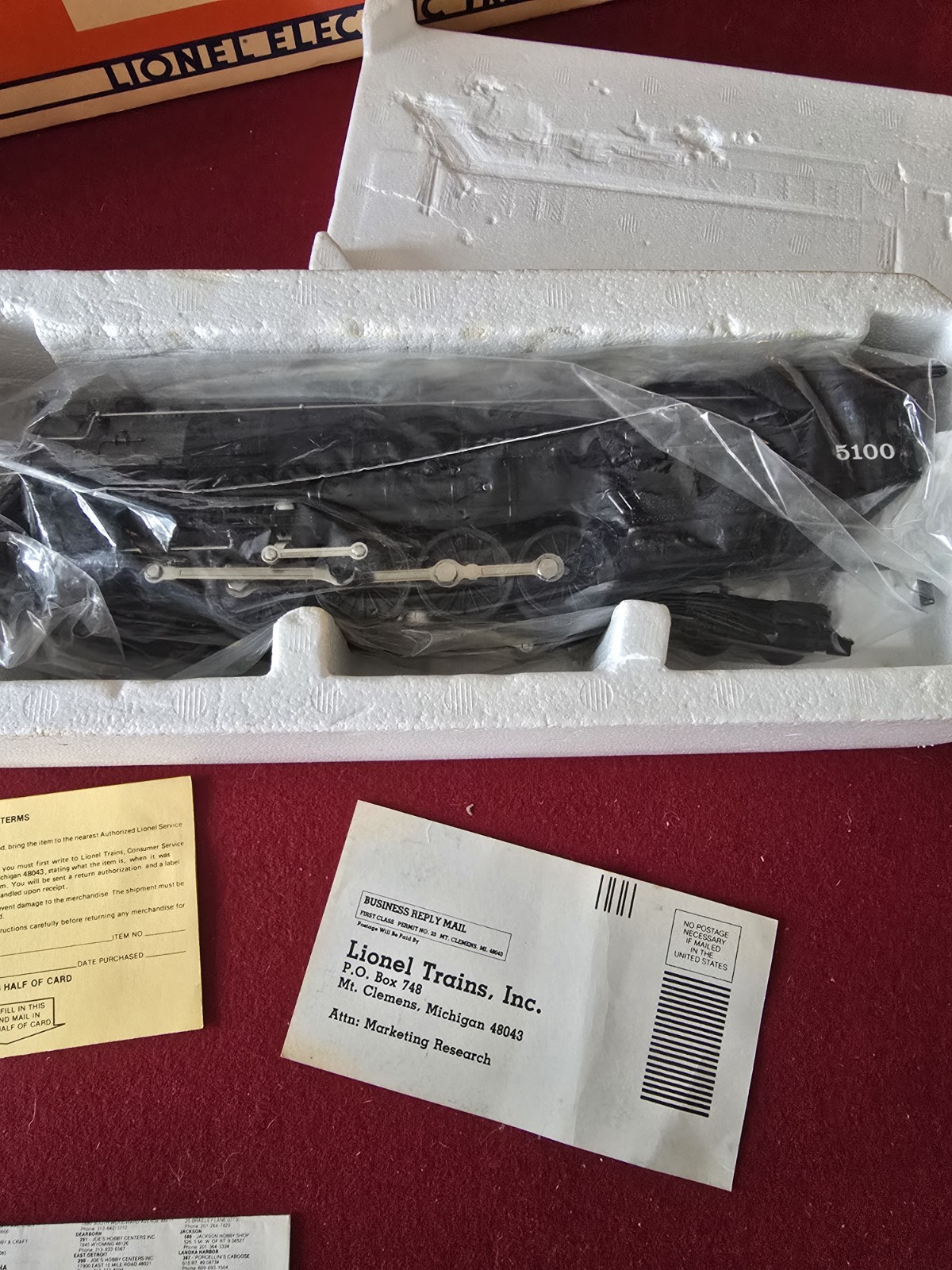 LIONEL 18001 ROCK ISLAND 4-8-4 LOCO & TENDER W SMOKE & SOUND IN BOX