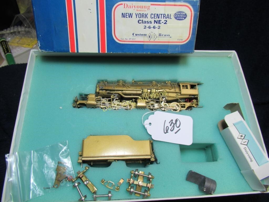 NJ Custom Brass New York Central HO Scale NE-2 Steam Locomotive and Tender
