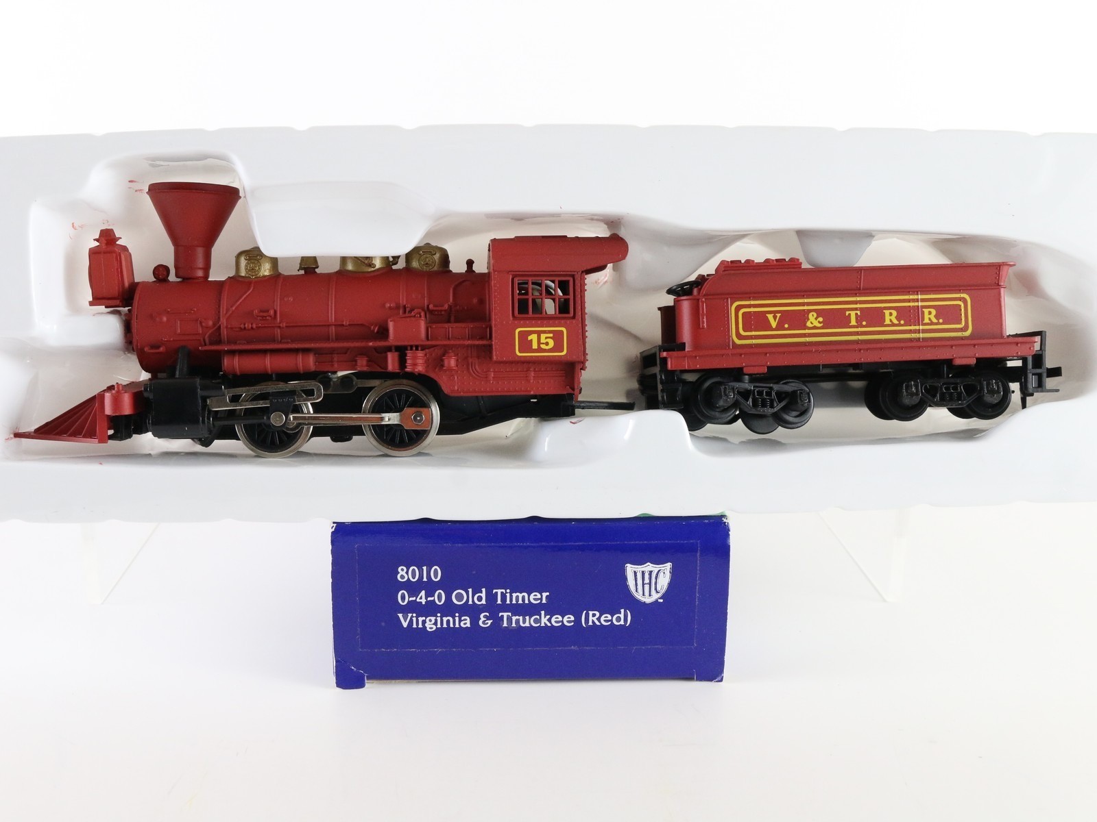 Virginia Truckee V&TRR #15 Red 0-4-0 Old Timer Steam Loco IHC HO 8010