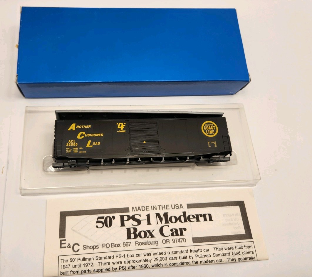 E & C SHOPS HO 0205 50′ PS-1 SINGLE DOOR ATLANTIC COAST LINE #32500 UNBUILT C49