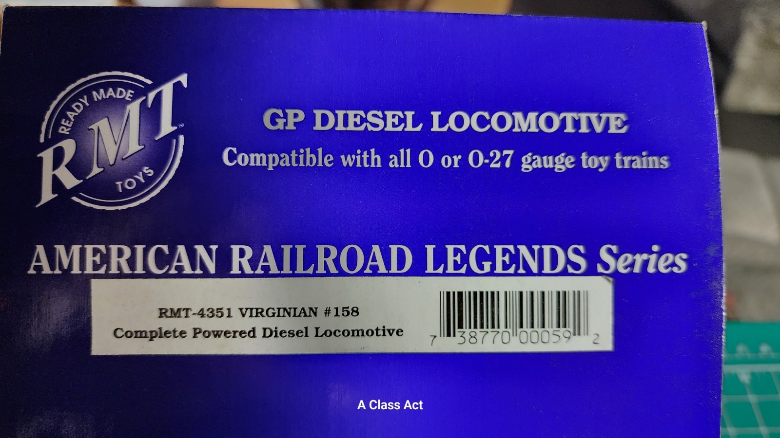 American Railroad Legends RMT-4351 Virginian Diesel O Locomotive NEW M58