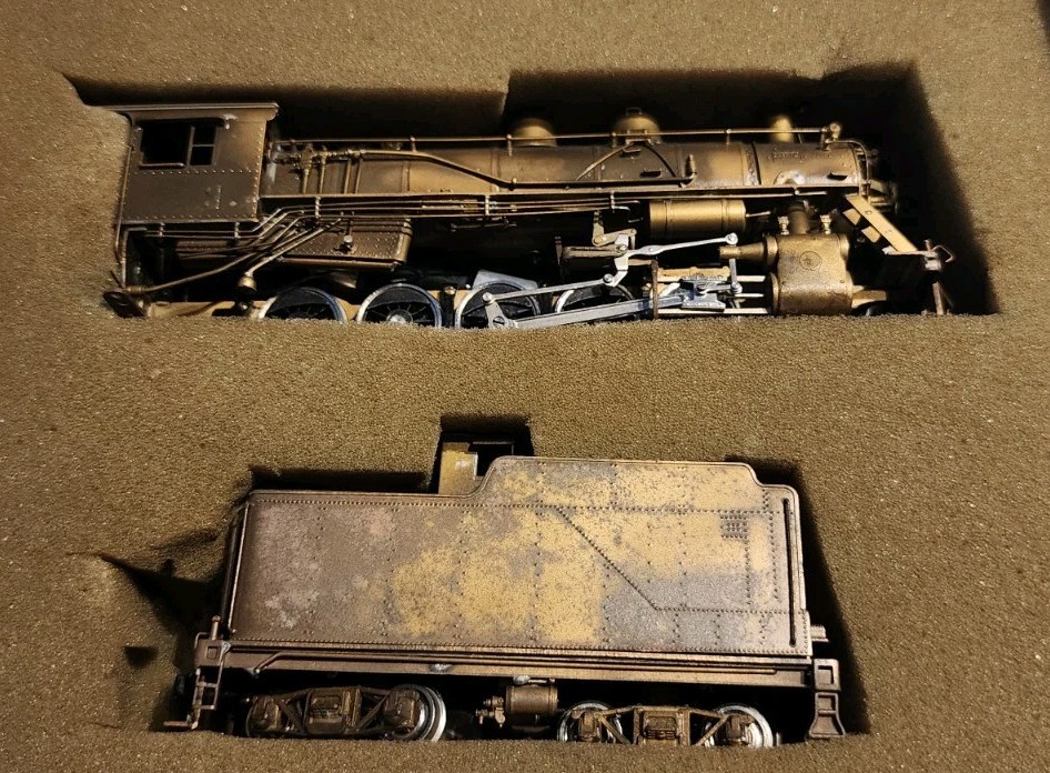 Pacific Fast Mail HO Scale Brass 2-10-0 Russian Decapod Undecorated