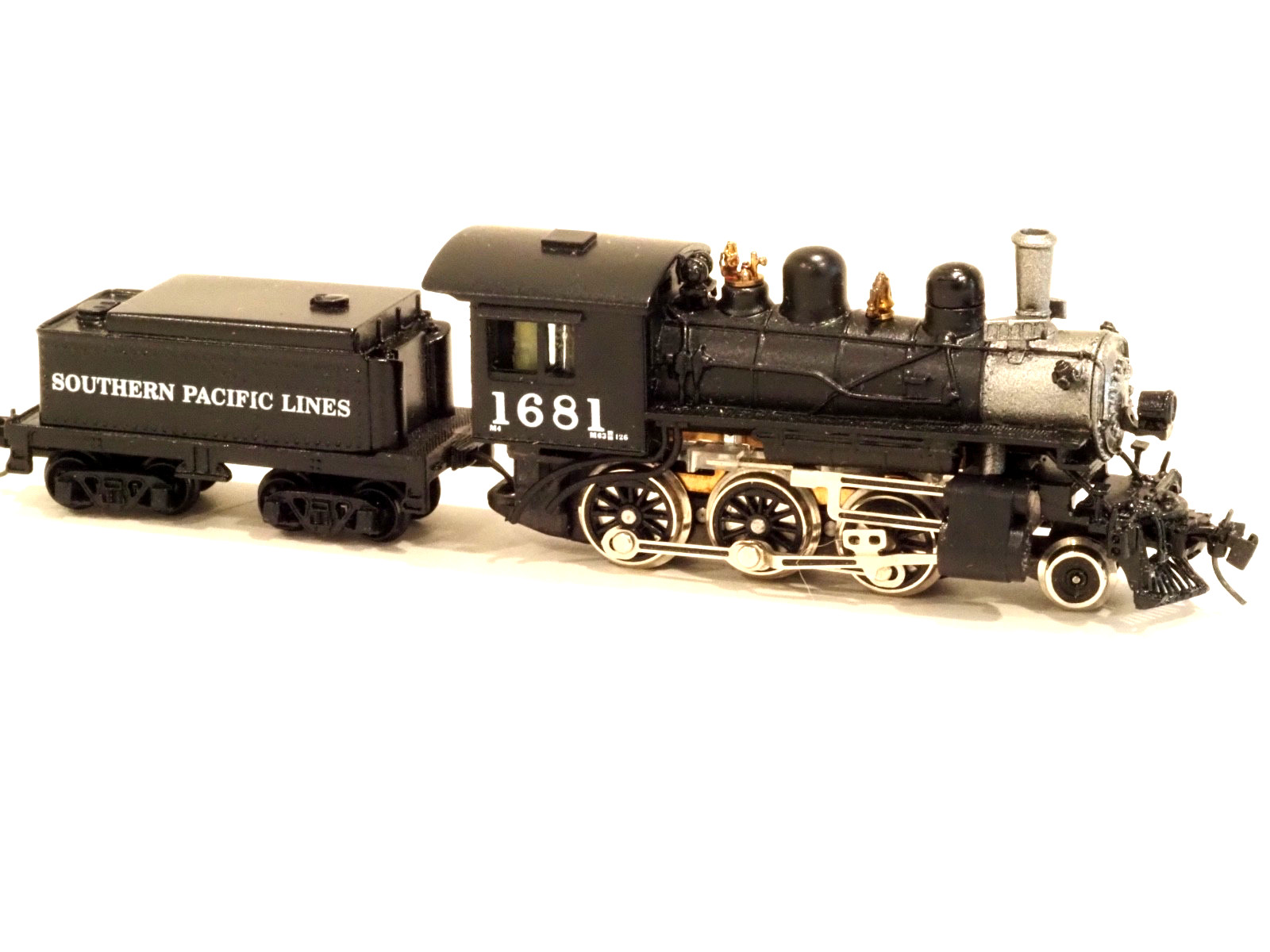 Z-scale BRASS 16002 MTL Southern Pacific Mogul M-4 SP Locomotive & Tender