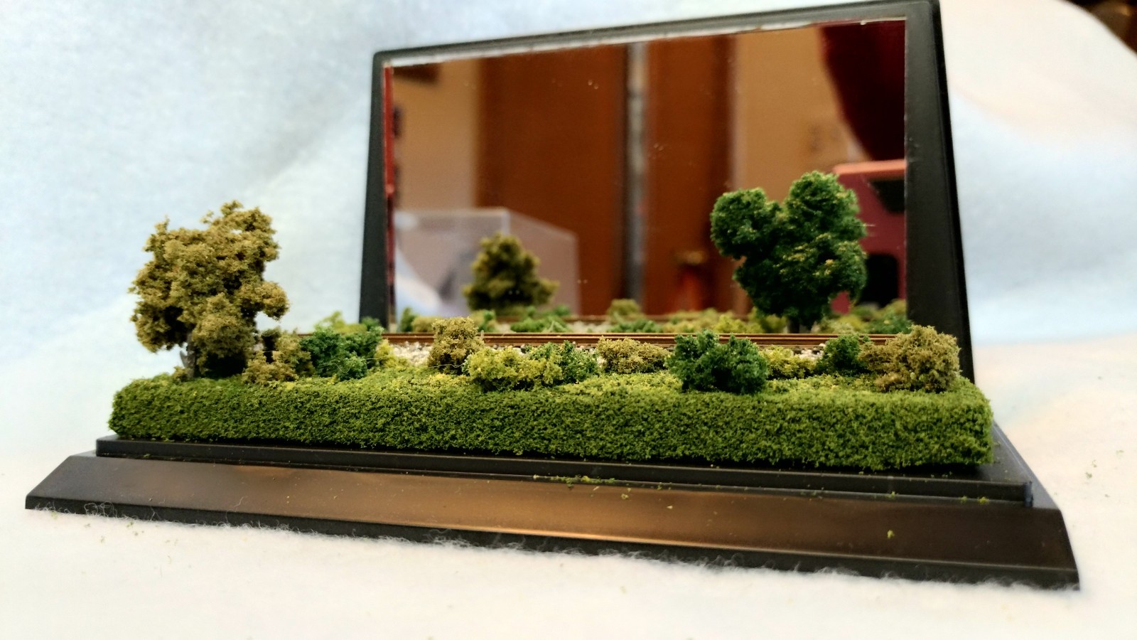 Z SCALE DISPLAY MIRROR CASE – GREAT VIEW FOR ANY Z LOCO OR CAR